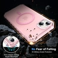 thumbnail image 5 of ELEHOLD Case for iPhone 15 Plus, Shockproof Magnetic Matte Case with Wireless Charging Support,Pink, 5 of 5