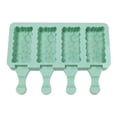 thumbnail image 2 of Joernso Ice-lolly Mold Lidded Easy to Release 4 Cavities Silicone Handmade Ice-lolly Mold for Refrigerator, 2 of 8