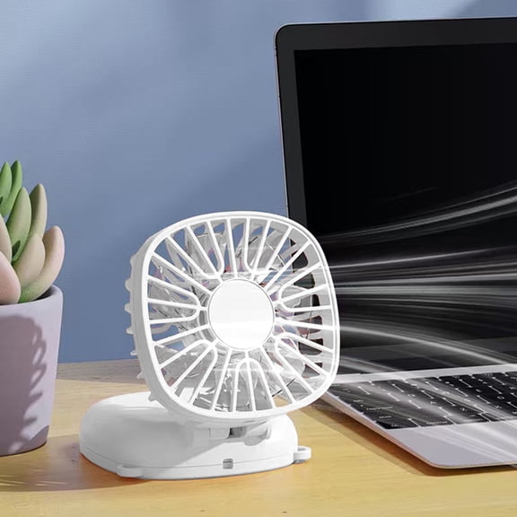 Lenkho Foldable Neck Fan, Hands-Free Portable Personal Fan, 3 Speed Adjustable, USB Rechargeable Wearable Cooling Fan for Outdoor, Travel, Commuting