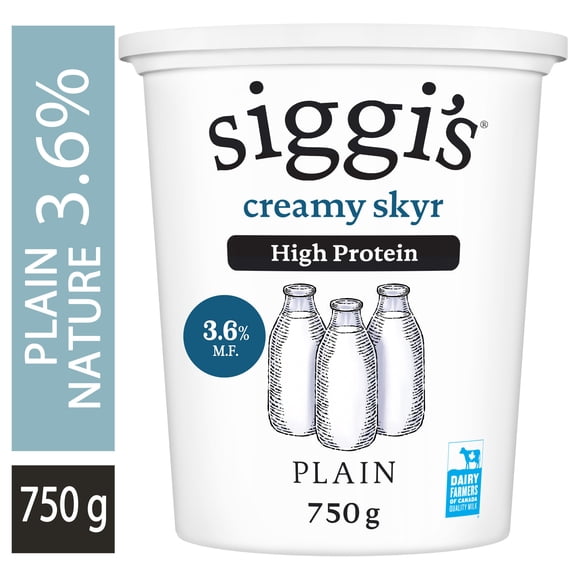 siggi’s Yogourt skyr Nature, teneur élevée en protéines, 3,6 %