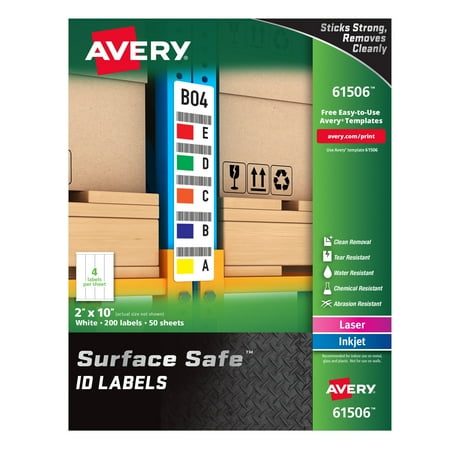 Avery Surface Safe ID Labels, 2