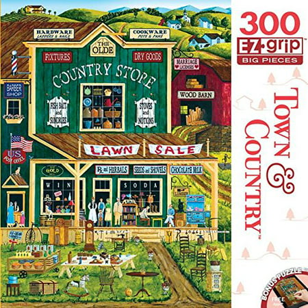MasterPieces Town & Country The Old Country Store Large 300 Piece EZ Grip Jigsaw Puzzle by Art (Best Barrel Grip Jigsaw)