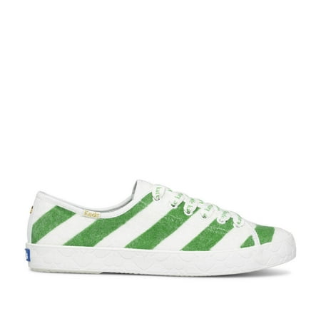 

Keds Women s Kickstart KS Logo Foxing Terry in White/Green 6.5 US