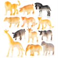 thumbnail image 1 of Wosthever Juego de 12 Uds. De figuras de animales en miniatura, animales de la selva, juguetes de animales de granja de bosque de aprendizaje de animales Kits de decoración para fiestas No.2 Wosthever HA046698-02, 1 of 6