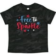 thumbnail image 3 of Inktastic 4th of July Free to Sparkle in Red White and Blue Boys or Girls Toddler T-Shirt, 3 of 5