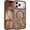 Brown, variant on Case for iPhone 17 Pro Max Case, Magnetic Phone Case for iPhone 17 Pro Max [Compatible with MagSafe] Slim Fit Flowers Floral Design Shockproof Protective Bumper Women Men Girls Cover - Wine Red