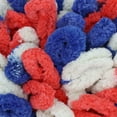 thumbnail image 2 of JubileeYarn Fun Finger Loops Yarn - Jumbo Polyester - Team Spirit Colors - 100g/Skein - Red White Blue - 3 Skeins, 2 of 7