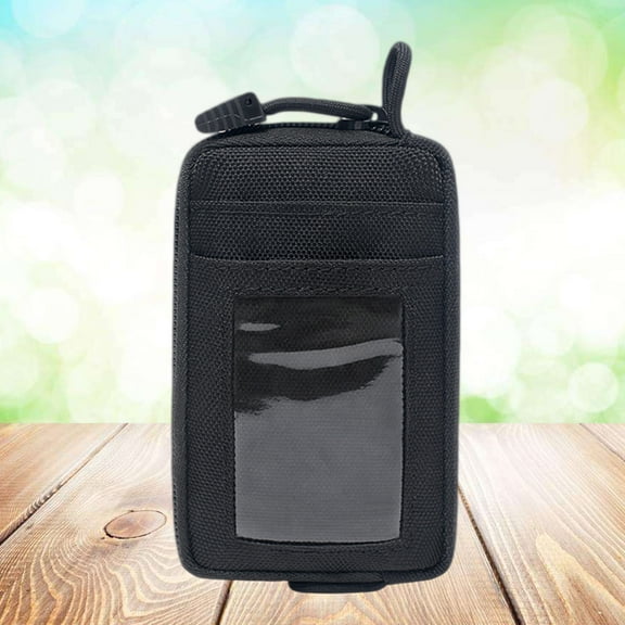 Moluckfu Card Holder Keychain Small Zipper Wallet 1Pack 5.9x3.9in