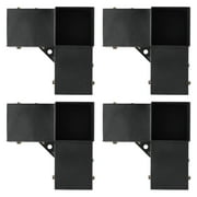 SKYSHALO 4x4 Pergola Bracket Kit 3-Way Woodworks DIY Post for Gazebos 4 pcs