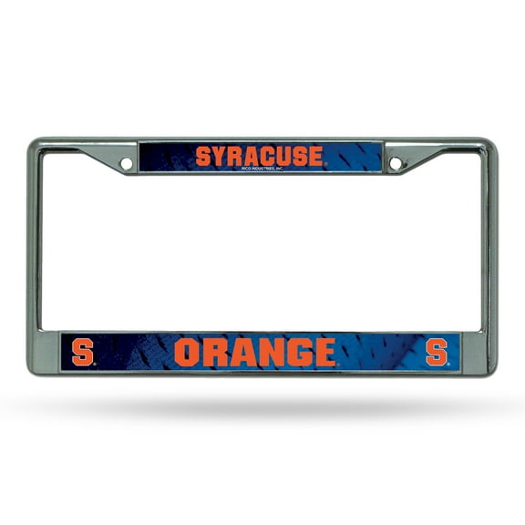 Syracuse NCAA Orange Chrome Metal License Plate Frame