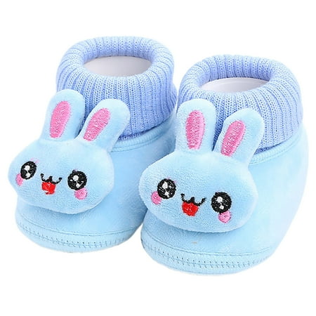 

Toddler Shoes Cute Baby Shoes Soft Sole Toddler Baby Shoes Winter Plush Thickened Cotton Shoes Baby Shoes Blue 5