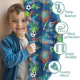 thumbnail image 3 of Blackout Kids Curtains,Football and Splash Blue Pattern Children's Insulated Curtains Set Of 2,Bedroom Essentials,Toddler Room Decor 42"x63", 3 of 5