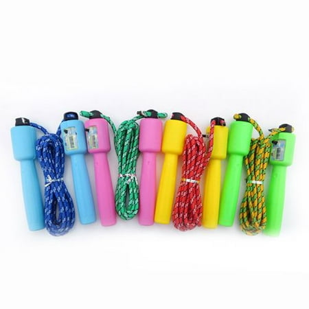AkoaDa Kid Children Jump Rope with Counter Skipping Jump Rope Soft Handles Skip Rope Automatic Counting Random