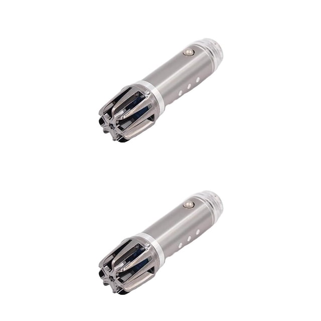 Riwesomey Mini ambientador de aire para coche, iones negativos, 12V, actualización de Interior automático, mejora reemplazable, eliminación de gris 2piezas