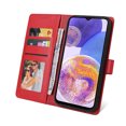 thumbnail image 6 of Allytech Galaxy A23 4G Case Wallet, Book Style Flip Cover TPU Rubber PU Leather Kickstand Cards Slots Wallet Anti-scratch Bumper Case for Samsung Galaxy A23 4G 6.6-Inch 2022 - Red, 6 of 6