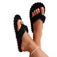 thumbnail image 6 of Willtoo Womens Flip Flops Slippers with Memory Foam Cute Corduroy Bow House Slippers Indoors Outdoors Soft Anti-Skid Open Top, 6 of 6