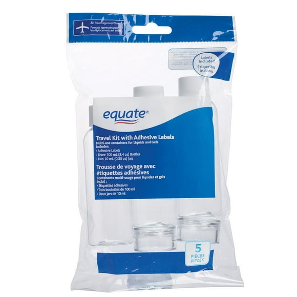 Equate Travel Kit with Adhesive Labels