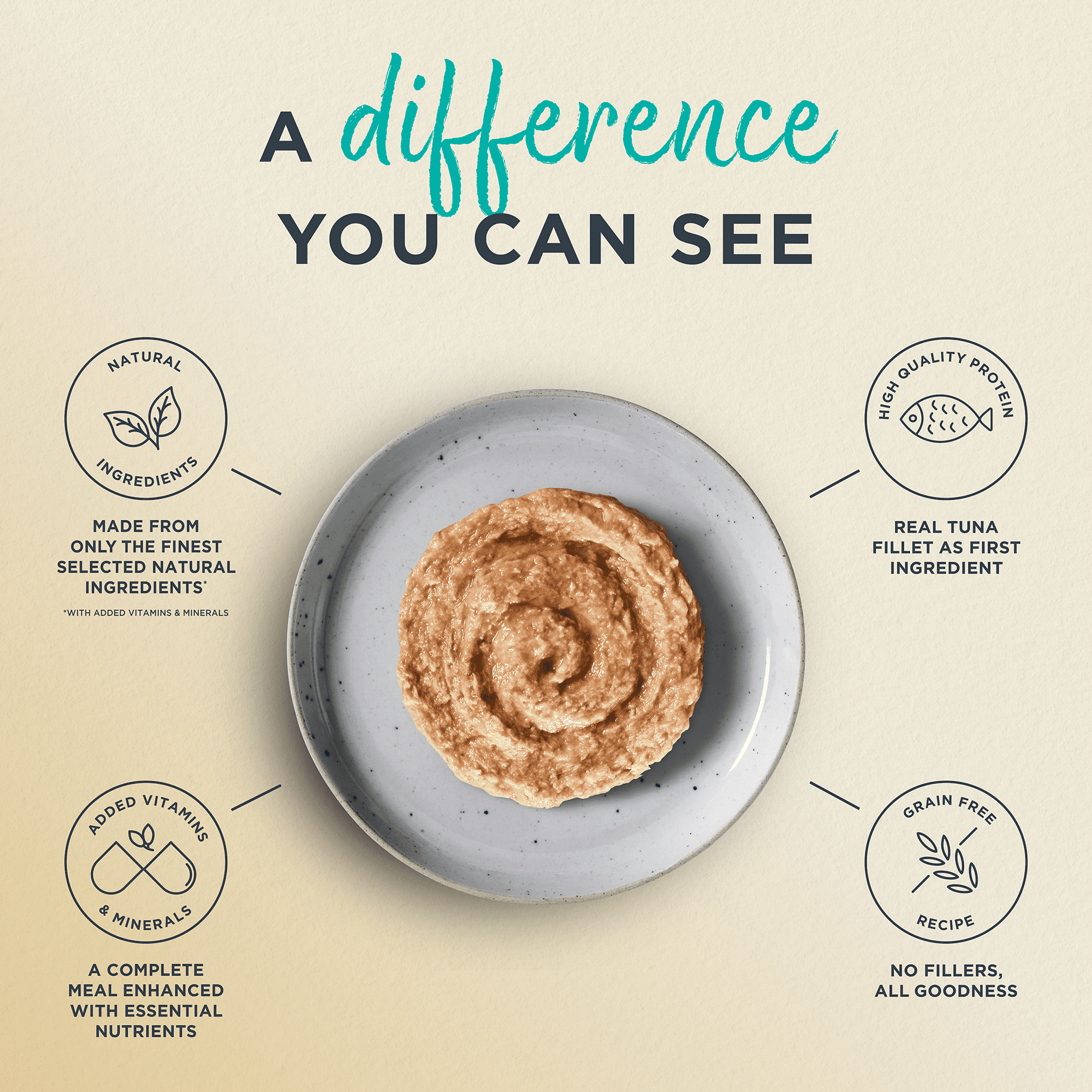Reveal Pet Food, Natural Wet Cat Food, Tuna Fillet Recipe Entree Pate - product image