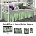 thumbnail image 4 of SGI Bedding Day Bed Skirt | Twin 12" Inch Drop, Ruffled Microfiber Bed Skirt | Fade Resistant, Wrinkle Free, Anti-static, Decorative, Extra Storage Space, Clutter-Free | Moss, 4 of 8