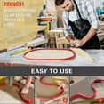 thumbnail image 3 of 1m Flexible Polymer Woodworking Curve Template - Gear-Driven Chain Design for Complex Shapes, Excellent Resilience & Sturdy Deformation, Easy Curve Routing Tool with 40 Screws for DIY Enthusiasts and, 3 of 6