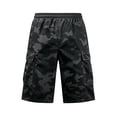 thumbnail image 5 of SONXAHE Camouflage Print Cargo Shorts For Men Drawstring Waist Mid Cut Outdoor Casual Bermudas, 5 of 8