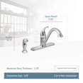 thumbnail image 3 of Moen Camerist Spot Resist Stainless One-Handle Kitchen Faucet, 3 of 5