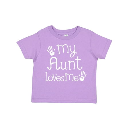 

Inktastic My Aunt Loves Me Nephew Gift Toddler Boy or Toddler Girl T-Shirt