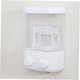 thumbnail image 5 of Luxshiny Wall Mounted Shower Dispenser White Refillable Soap and Shampoo Container, 5 of 8