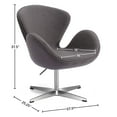 thumbnail image 2 of Lacey Modern Swivel Lounge Chair with Hydraulic Lift, 2 of 2