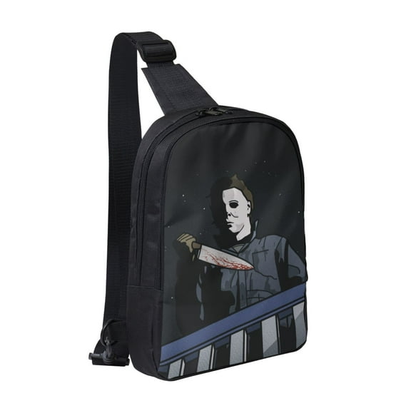 Michael Myers Chest Bags For Women Men Teen Sling Bag Crossbody Backpack 2 Compartment Daypack Unisex Shoulder Travel Bag