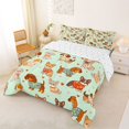thumbnail image 3 of Manfei Cartoon Puppy King Size Comforter Sets, Love Heart Dog Comforters King Size, Green, Reversible, 3-Piece, 1 Comforter and 2 Pillowcases, 3 of 7