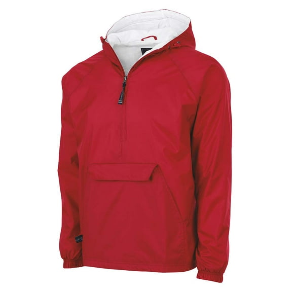 Charles River Vêtements Unisex-Adulte Classique Coupe-Vent Solide Pull, Rouge, S