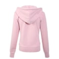 thumbnail image 4 of MixMatchy Women's Casual Long Sleeve French Terry Full Zip-UP Hoodie Sweatshirt, 4 of 4