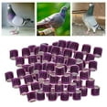 thumbnail image 2 of kurtrusly 100Pcs 2022 Aluminium Dove Racing Pigeon Foot Rings Bands 8mm Purple, 2 of 8