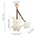 thumbnail image 2 of Organic Cotton Rattles, Baby Colored Cotton Soothing Bed Hangings, Plush Doll Toys,, 2 of 5