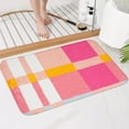 thumbnail image 3 of Pink Bathroom Rugs Non Slip, Cute Checkered Bath Mats for Bathroom Floor, Small Bath Mat Soft Fluffy Washable Preppy Rug for Tub Shower Bedroom 17""x27"", Medium, 3 of 6