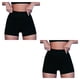 thumbnail image 3 of Soidarity 2 piezas trajes de ejercicio sujetadores a prueba de golpes pantalones cortos transpirables con un hombro polainas crop tops gimnasio Pantalones cortos negros/L 2piezas, 3 of 6