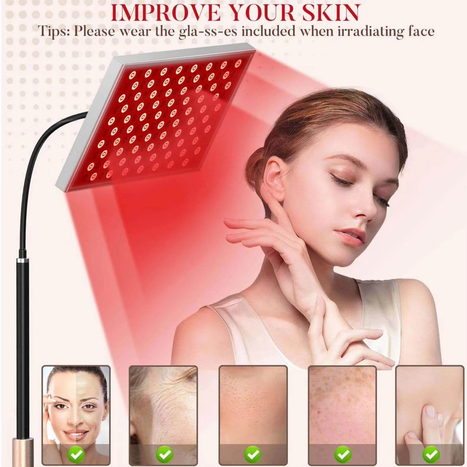 LED infrared light, red light equipment, used for facial and body repair