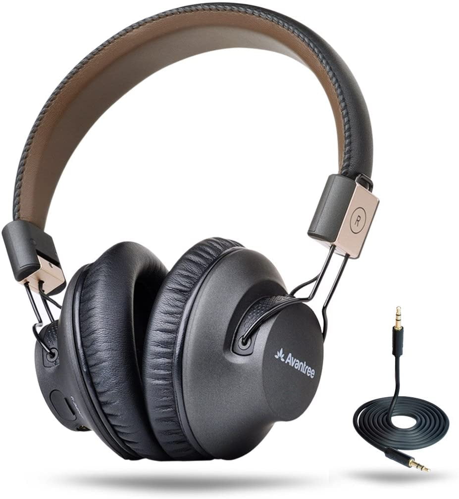 Upbringing livestock Put Avantree Audition Pro 40 hr Bluetooth Over Ear Headphones with Mic for  Music, Calls & TV, APTX Low Latency, Multipoint, Foldable Headset, Wireless  & Wired for PC Computer Phone - Walmart.com