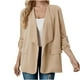 thumbnail image 2 of Puntoco Mujer Primavera y Otoño Solapa Color Sólido Manga Larga Traje Suelto Cardigan Chaqueta Flash Selecciones Puntoco Puntoco-4808, 2 of 9