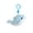 Blue dolphin, variant on Soft Marine Animal Plush Keychain for Adult Kids Comfort Toy Key Holder Charm