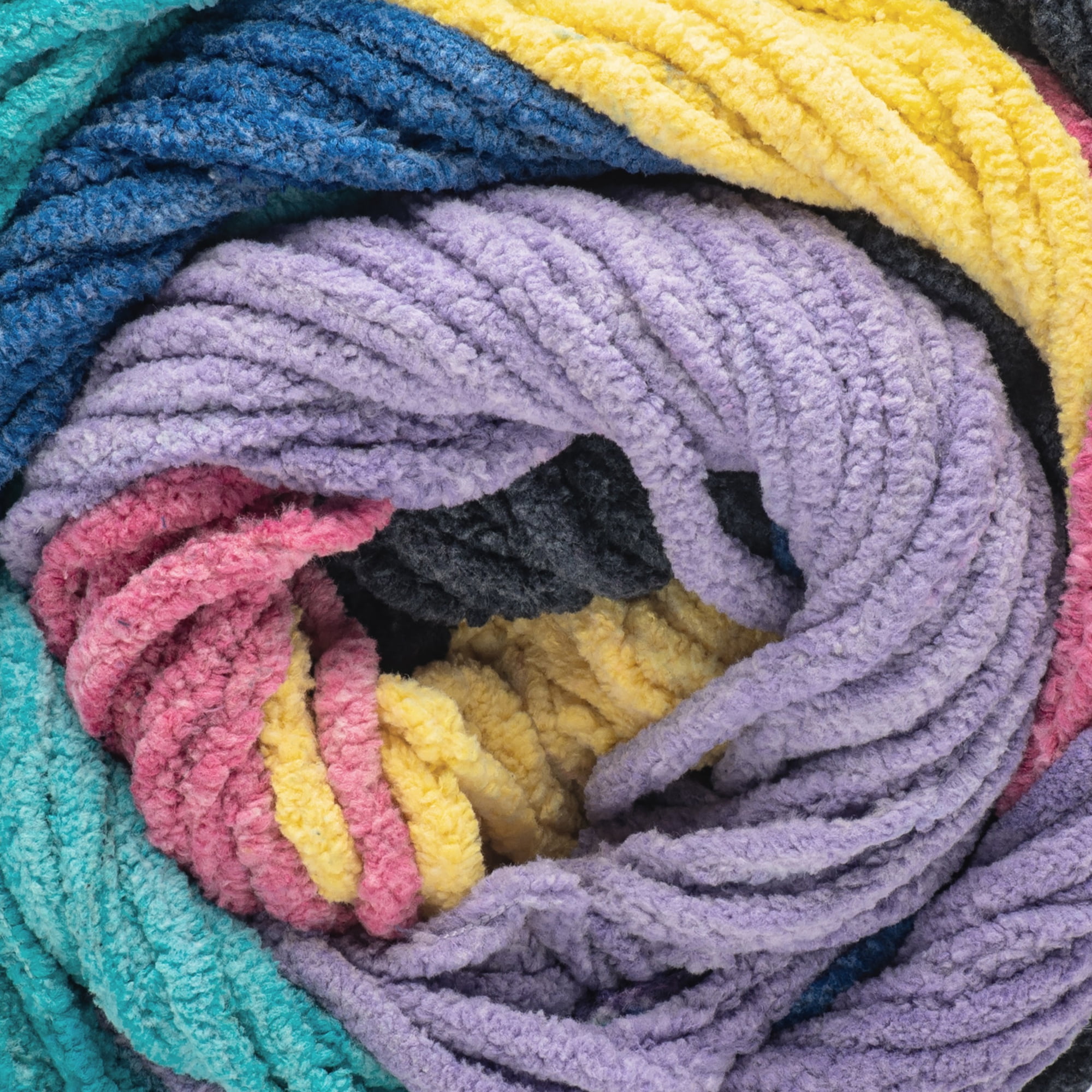 Bernat® Blanket patchwork™ #6 Super Bulky Polyester Yarn, 90s vibe 10.5oz 220yd (2Pk)