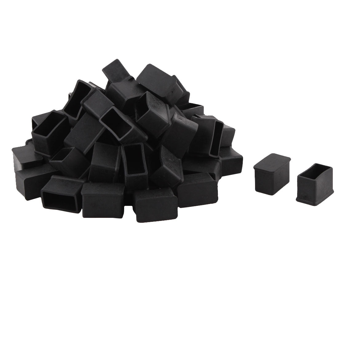 Unique Bargains 60 Pcs Antislip Rubber Rectangle 30mm x 15mm Chair Foot