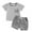 C-Grey, variant on HCNTES Baby Boys Clothes Set Baby Boys Circus Print T Shirt Tops Shorts Outfits for Fun - filled Days,6-12 Months