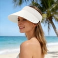 thumbnail image 3 of Kcolen Womens Straw Hats for Summer,Womens Beach Hat Summer Packable Straw Sun Hats Wide Brim Sun Visors with Ponytail Hole Beach Sun Hats, 3 of 6