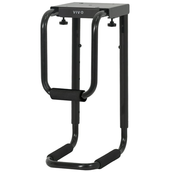 VIVO Black Heavy Duty Adjustable Under-Desk PC Mount, Computer Case Holder