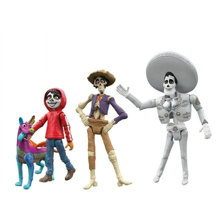 Disney Pixar Coco Storytellers Pack, Collectible Set with 4 Action Figures, In the Land of the Dead