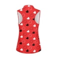 thumbnail image 3 of Uorisanigo Love Heart Womens Golf Shirt Sleeveless Zip Up Shirts Casual Moisture Wicking Casual Tennis Activewear Fashion Athletic Workout Tops for Women, 3 of 7