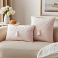 thumbnail image 2 of Unique Bargains Diamond Pattern Decorative Pillow Covers Set of 2 Pink 18" x 18", 2 of 7