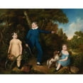 thumbnail image 2 of Robert Crozier 18x15 Gold Ornate Wood Frame and Double Matted Museum Art Print Titled - The Children of Charles Kendal of Manchester, 2 of 4